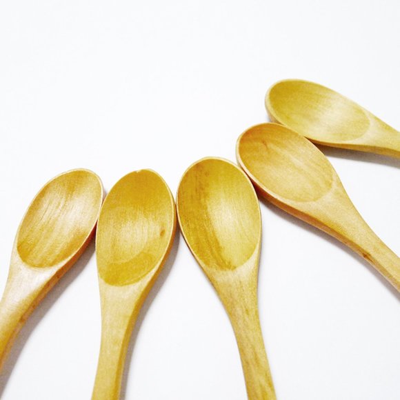 NEW LOT 5 Piece Set HAND CARVED Eco Friendly Bamboo SPOONS Utensils - Picture 3 of 5